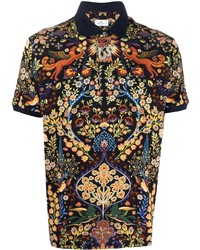 Etro Floral Embroidered Polo Shirt