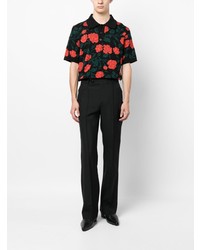Ernest W. Baker Floral Embroidery Polo Shirt