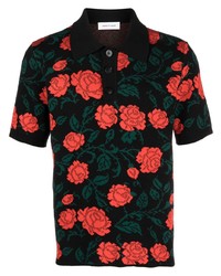 Ernest W. Baker Floral Embroidery Polo Shirt