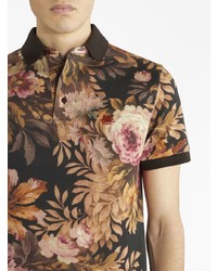 Etro Floral Print Cotton Polo Shirt