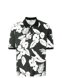 MSGM Floral Print Polo Shirt