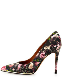 Givenchy Floral Metal Midsole Pointy Pump