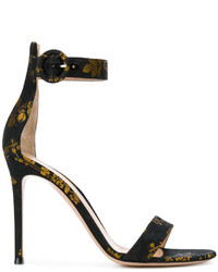 Gianvito Rossi Floral Patterned Sandals