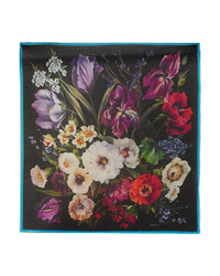 Dolce & Gabbana Frayed Floral Print Cashmere And Scarf