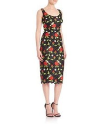 David Meister Embroidered Floral Lace Dress