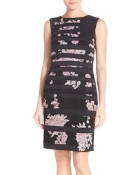 Tadashi Shoji Embroidered Scuba Sheath Dress