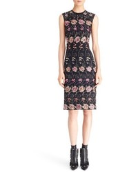 Givenchy Floral Embroidered Sheath Dress