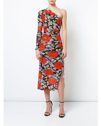 Dvf Diane Von Furstenberg Floral One Shoulder Dress