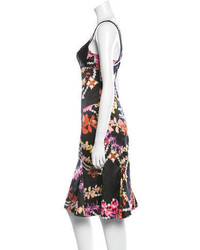 Just Cavalli Floral Print Sheath Dress