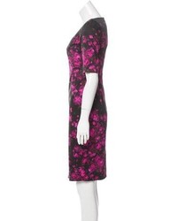 Lela Rose Floral Print Sheath Dress