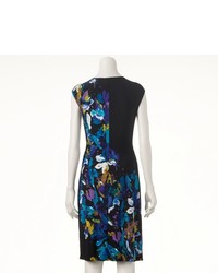 Connected Apparel Floral Sheath Dress