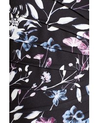 Ivanka Trump Floral Starburst Print Side Zip Sheath Dress