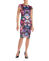 Betsey Johnson Floral Tie Dyed Sheath Dress