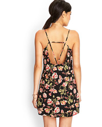 Forever 21 Cutout Floral Shift Dress