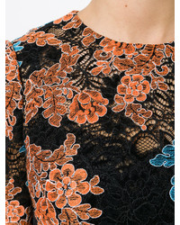 Dolce & Gabbana Floral Crochet Shift Dress