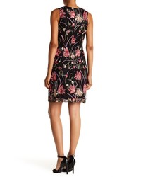 Donna Ricco Floral Embroidered Shift Dress