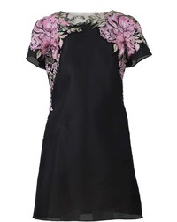 Marchesa Floral Embroidered Shift Dress