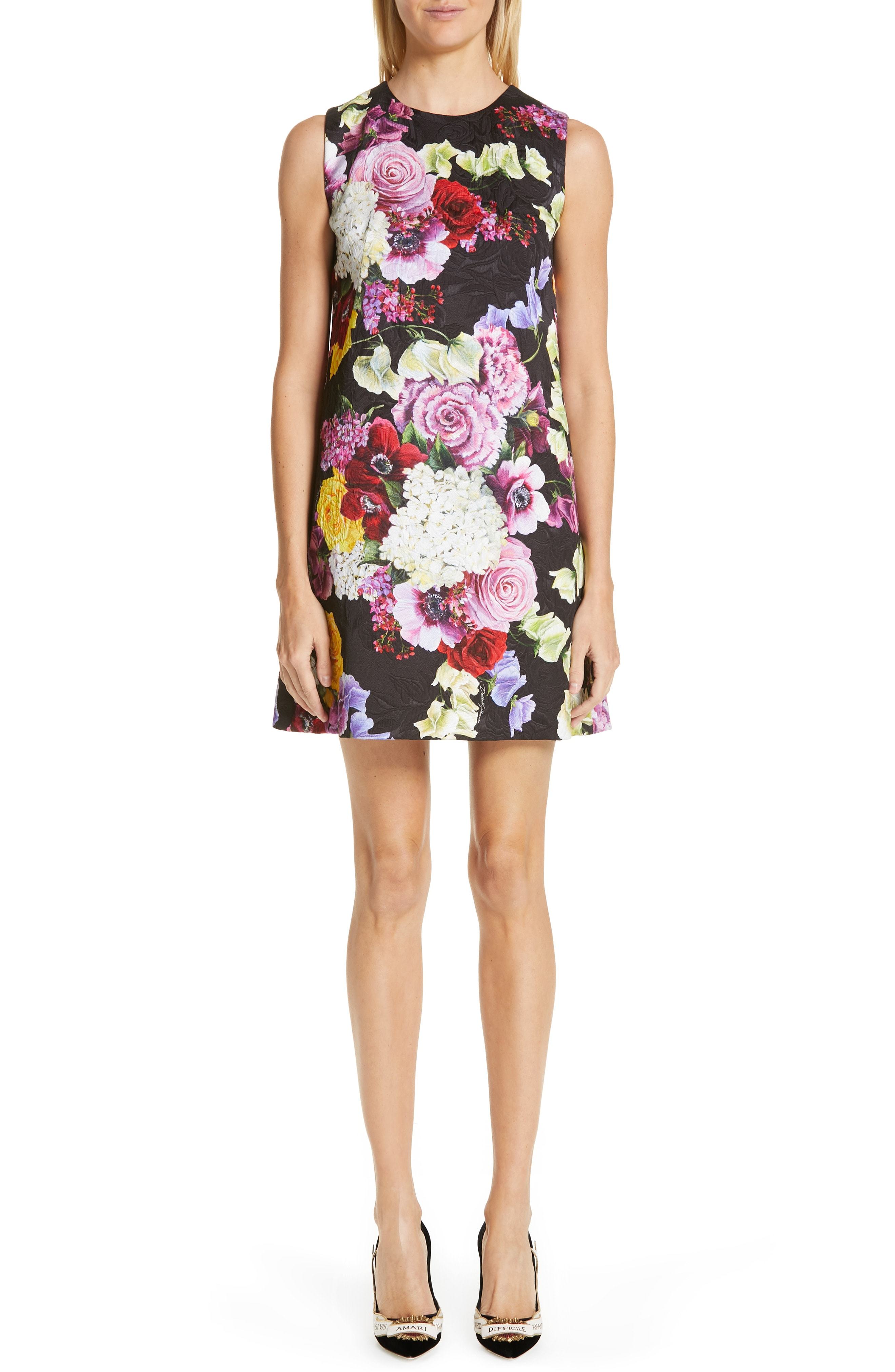 Dolce & Gabbana Floral Print Shift Dress, $1,695 | Nordstrom | Lookastic