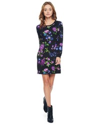 Juicy Couture Sketched Floral Jersey Shift Dress