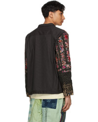 By Walid Black Embroidered Jono Jacket