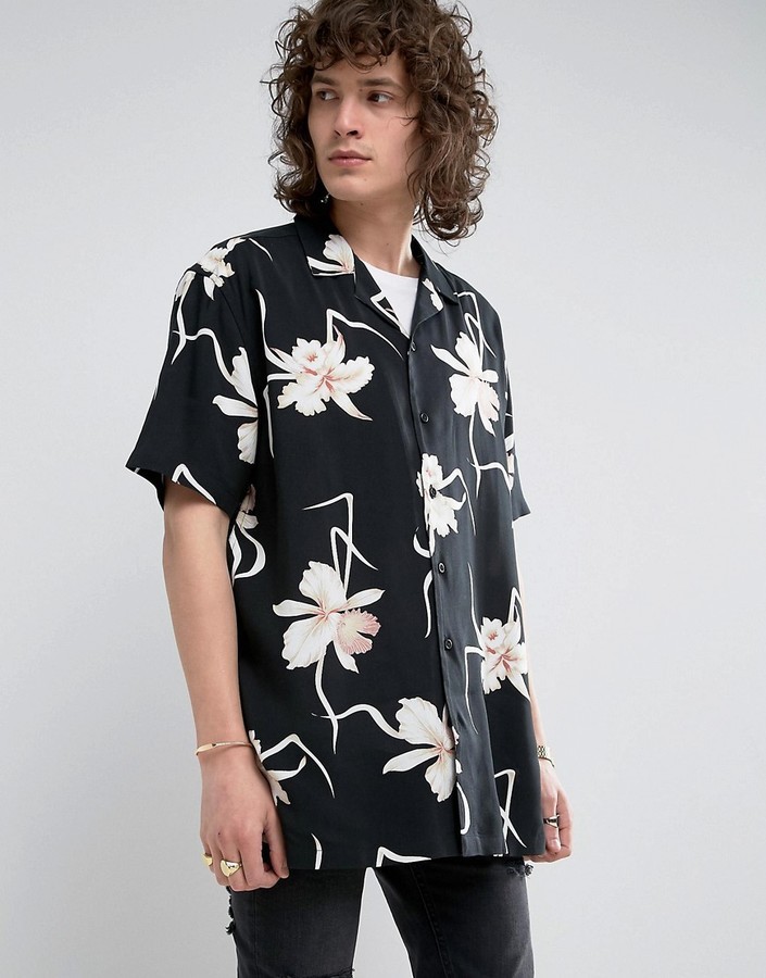 asos men floral shirt