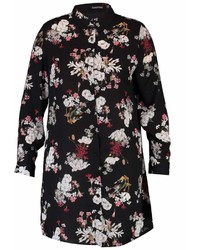 Boohoo Plus Milly Floral Shirt Dress