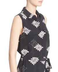 Equipment Tegan Floral Print Silk Shirtdress