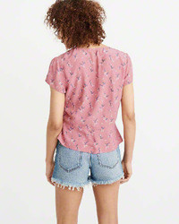 Abercrombie & Fitch Short Sleeve Blouse