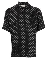 Saint Laurent Abstract Print Short Sleeve Shirt