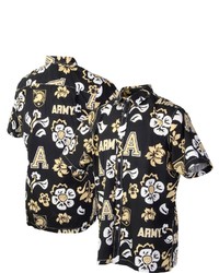 Wes & Willy Black Army Black Knights Floral Button Up Shirt At Nordstrom