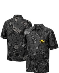 Colosseum Black Iowa Hawkeyes The Dude Camp Button Up Shirt At Nordstrom
