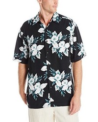 Cubavera Short Sleeve All Over Floral Print Woven Shirt