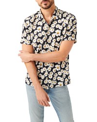 7 For All Mankind Daisy Print Short Sleeve Button Up Shirt