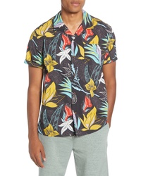 Hurley Domino Short Sleeve Button Up Camp Shirt
