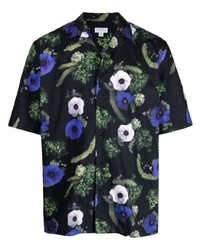 Sunspel Floral Print Cotton Shirt