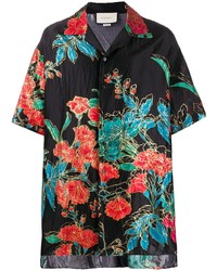 Gucci Floral Print Oversized Shirt