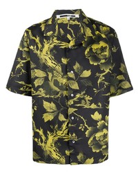 McQ Swallow Floral Print Shirt