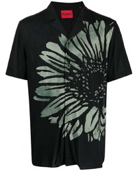 Hugo Floral Print Short Sleeve Shirt