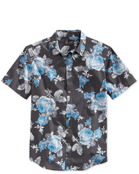 Retrofit Floral Print Short Sleeve Shirt