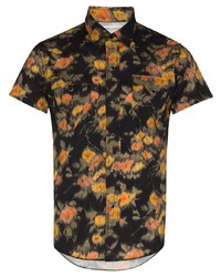Saint Laurent Floral Print Western Shirt
