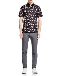 Ovadia & Sons Floral Regular Fit Button Down Camp Shirt