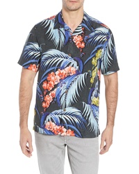 Tommy Bahama Hana Lei Fronds Short Sleeve Silk Sport Shirt