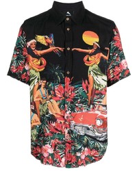 Mauna Kea Hawaiian Graphic Print Shirt