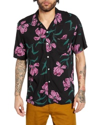 Obey Lily Print Camp Shirt