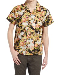 Naked & Famous Denim Naked Famous Aloha Floral Short Sleeve Button Up Camp Shirt