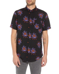 The Rail Neon Flower Print Woven Shirt