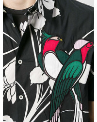 No.21 No21 Floral Print Parrot Shirt