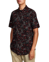 RVCA Oliver Floral Short Sleeve Button Up Shirt