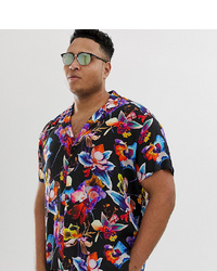 ASOS DESIGN Plus Co Ord Relaxed Floral Shirt