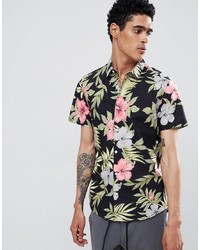 Burton Menswear Regular Fit Shirt In Floral Print